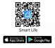 Topení - Termostat pTOUCH BLACK DRY WIFI-SMART LIFE - QR smart life